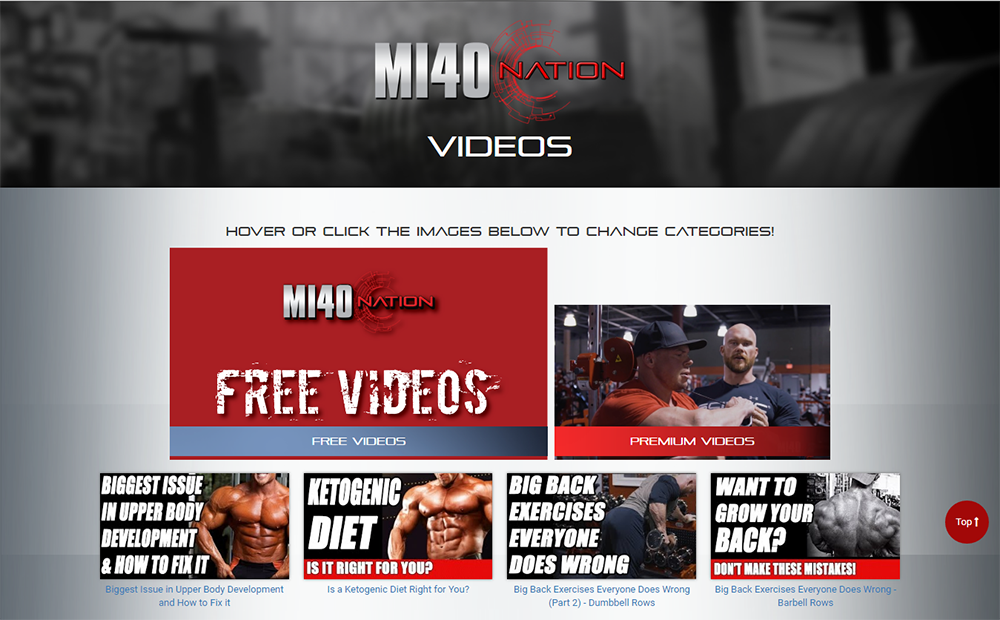 videos screenshot